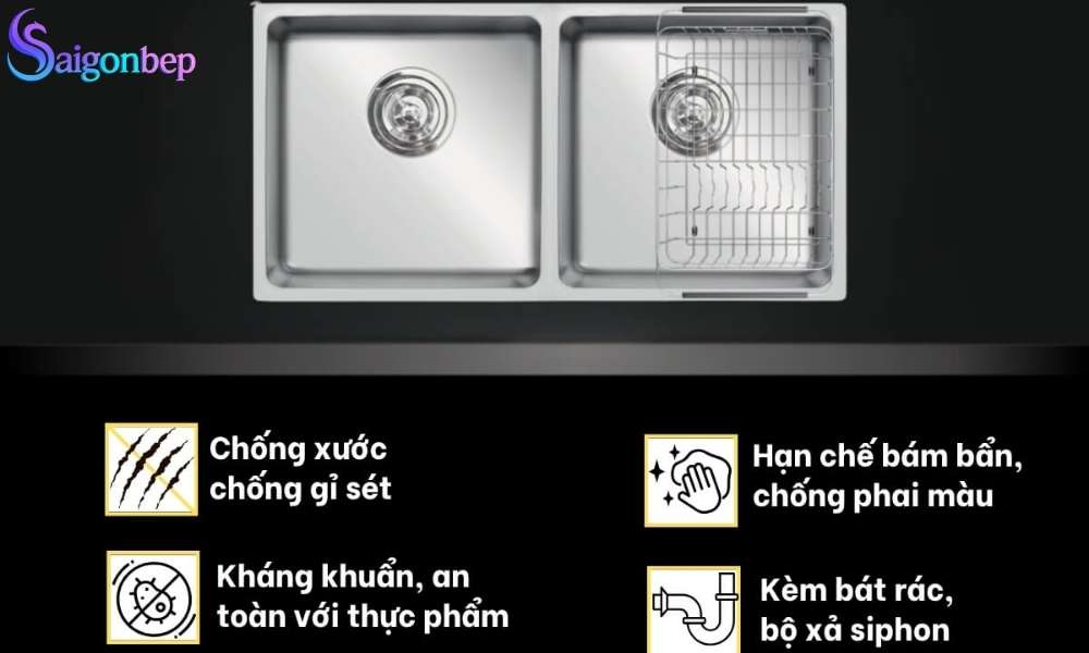 Chậu rửa bát Konox Turkey Sink Vigo 860