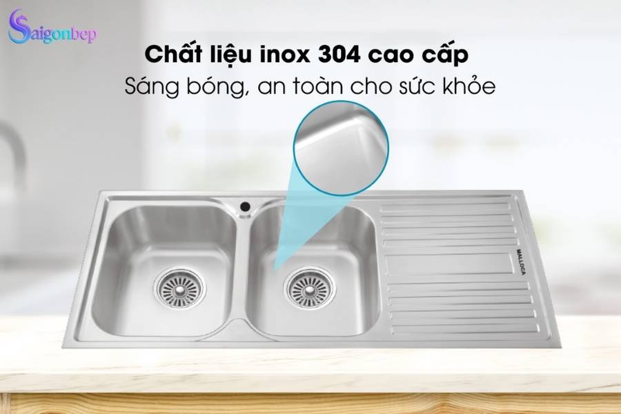 Chậu rửa chén Malloca MS 1025R/L NEW