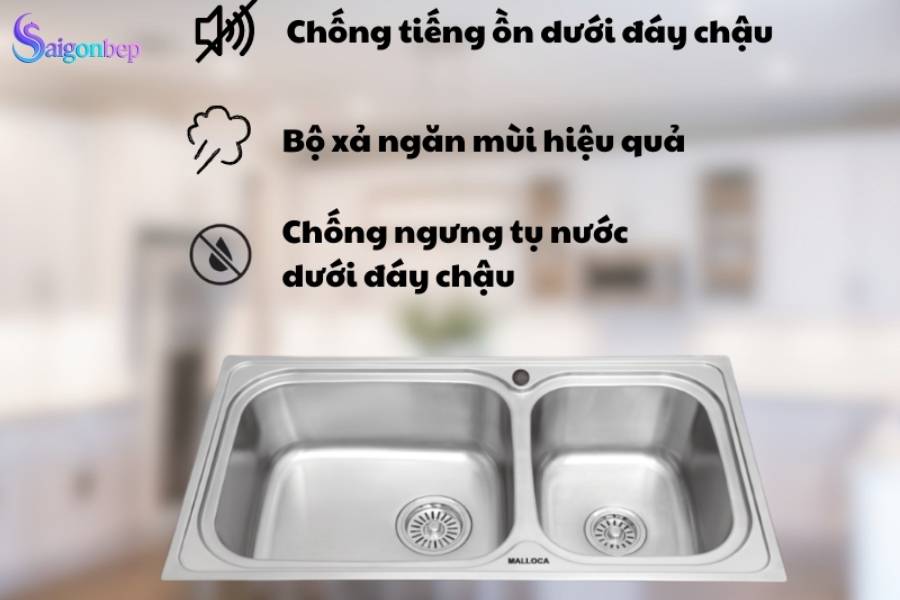 Chậu rửa chén Malloca MS 2025