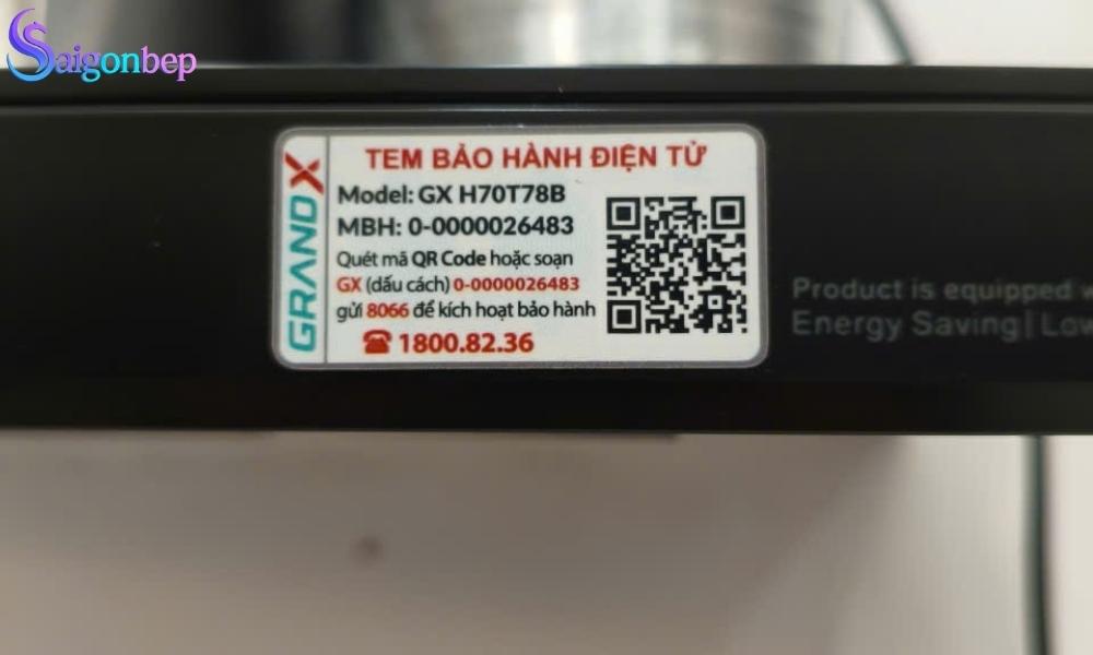 tem bảo hành điện tử Grand X