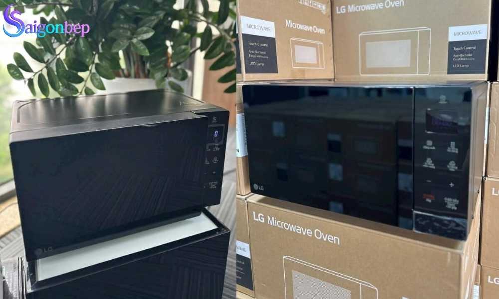 Lò vi sóng màu đen LG MS3032JAS