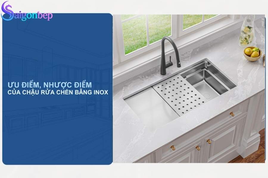 Nên mua chậu rửa chén bằng đá hay inox