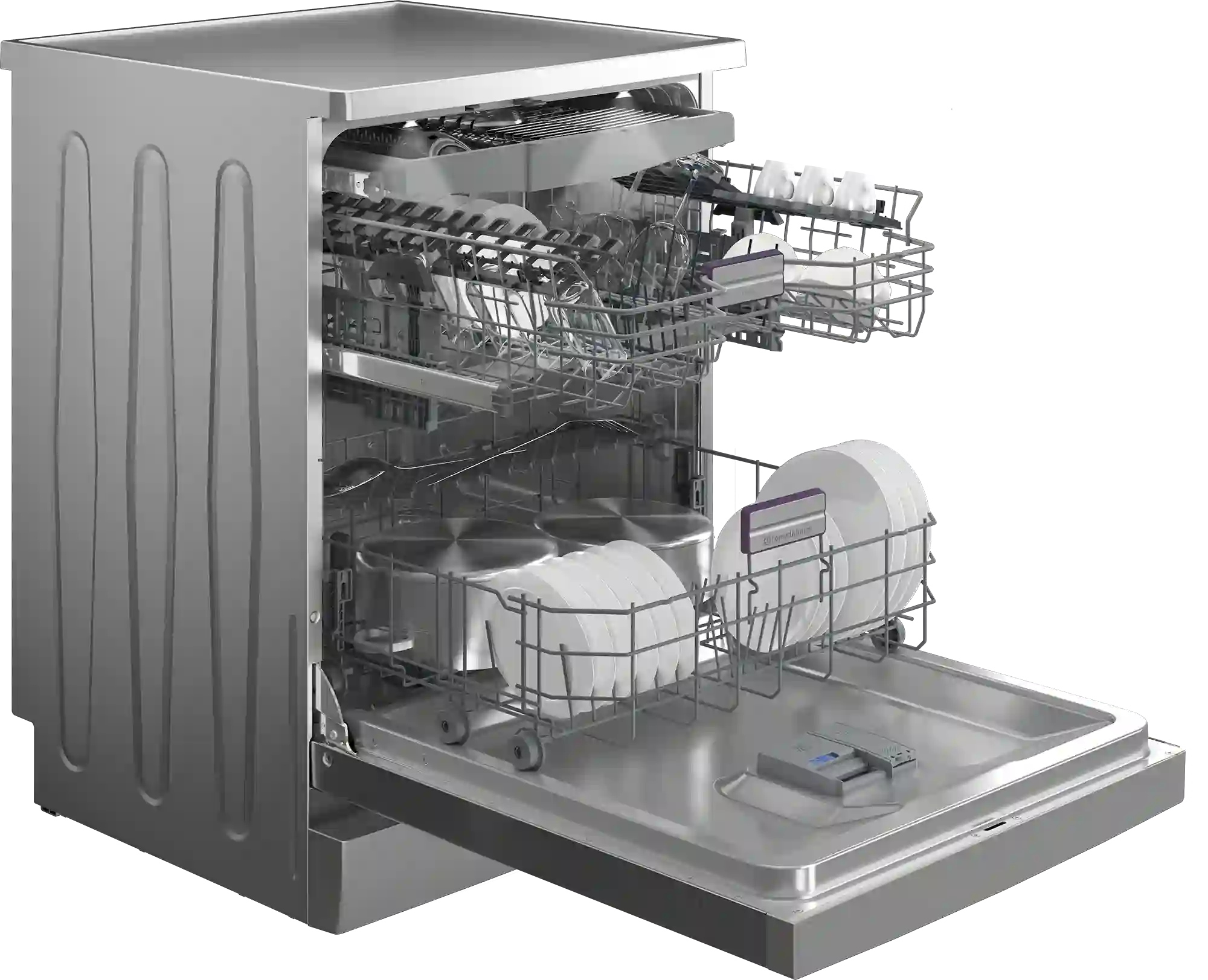 bên trong máy rửa bát beko 36650xc