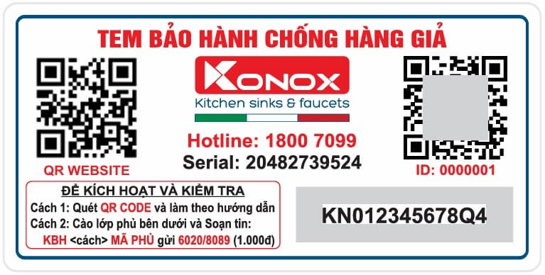 so sánh vòi rửa Kluger và Konox