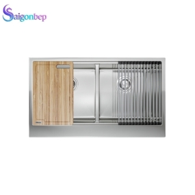 Chậu rửa bát 2 hố Konox Apron Sink KN8751DA Retta Chậu rửa bát 2 hố Konox Apron Sink KN8751DA Retta