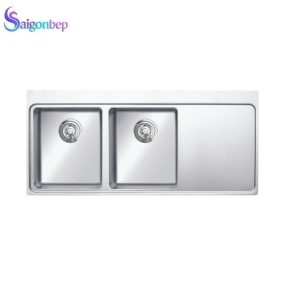 Chậu rửa bát 2 hố Konox có cánh Turkey Sink Miro 1160 Chậu rửa bát 2 hố Konox có cánh Turkey Sink Miro 1160