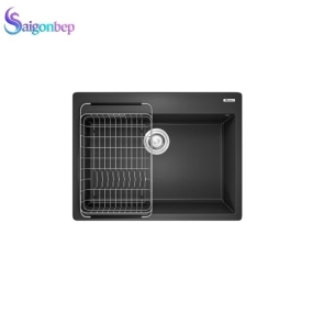 Chậu rửa bát Konox 1 hố Granite Sink Ruvita 680 – Black Chậu rửa bát Konox 1 hố Granite Sink Ruvita 680 – Black