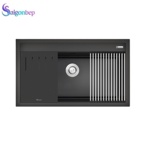 Chậu rửa bát đá 1 hố Konox Terra 860S Black