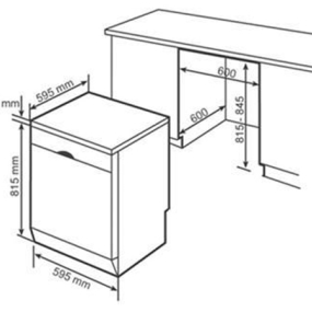  Máy rửa chén Kaff KF-BDWSI12.6
