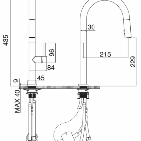 Vòi rửa bát Kluger KLF0010B