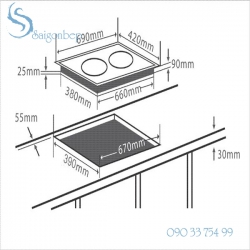 Bếp điện từ Chefs EH-MIX2000A