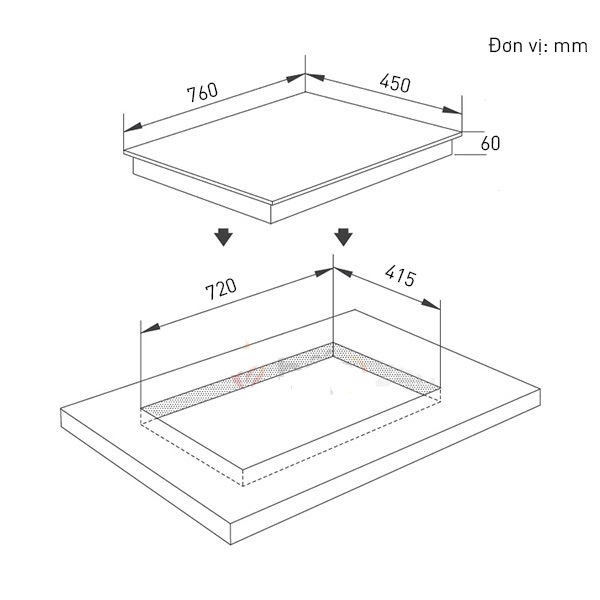 Bếp điện từ Eurosun EU-TE882G
