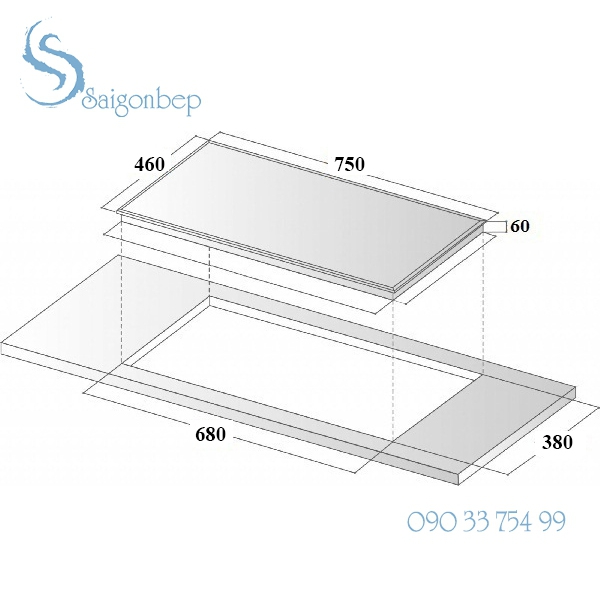 Bếp từ 2 lò Eurosun EU-T898G