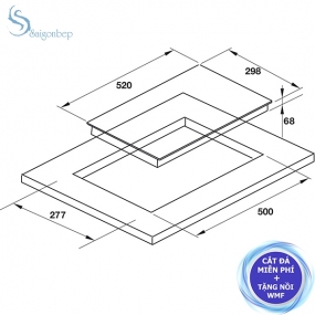 Bếp từ 2 vùng nấu Hafele HC-I302D 536.01.900