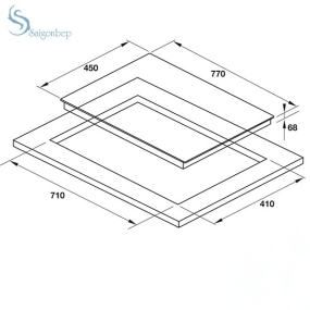 Bếp từ Hafele 3 vùng nấu HC-I773D 536.01.905