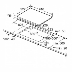 Bếp từ Bosch 5 vùng nấu PXX975DC1E Bếp từ Bosch 5 vùng nấu PXX975DC1E