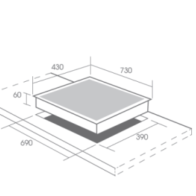 Bếp từ 2 vùng nấu Canzy CZ-ML222SG