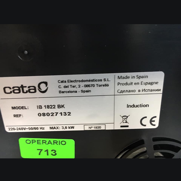 Bếp từ Cata IB 1822 BK