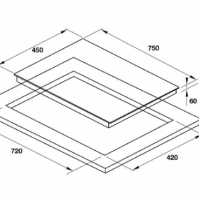 Bếp từ Hafele 2 vùng nấu HC-I752B 536.61.787