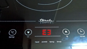 Bếp từ, hồng ngoại lỗi E3. Nguyên nhân và cách xử lí