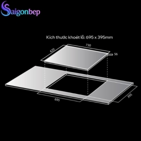 Bếp từ 2 vùng nấu Kocher X-NANO 6