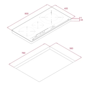 Bếp từ TEKA IZC 83620 MST BK