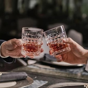 Bộ 6 cốc pha lê kim cương 230ml Crystal Bohemia  Bộ 6 cốc pha lê kim cương 230ml Crystal Bohemia
