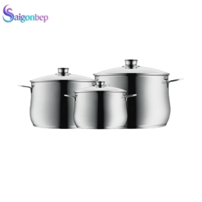 Bộ nồi WMF DIADEM PLUS 3 món COOKWARE SET 0730036040 Bộ nồi WMF DIADEM PLUS 3 món COOKWARE SET 0730036040