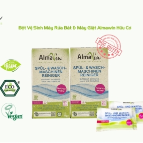 Bột Vệ Sinh Máy Rửa Bát & Máy Giặt Almawin Hữu Cơ 200gr Bột Vệ Sinh Máy Rửa Bát & Máy Giặt Almawin Hữu Cơ 200gr