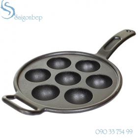 Chảo gang đổ bánh khọt Lodge P7A3