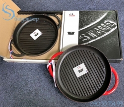 Chảo gang Staub Pure Grill Black 26 - 1203023