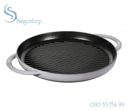Chảo gang Staub Pure Grill Grey 26 - 1203018 Chảo gang Staub Pure Grill Grey 26 - 1203018