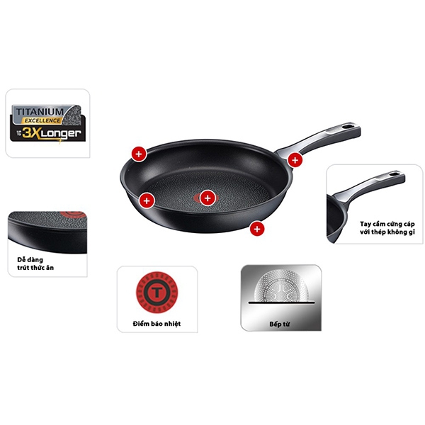 Chảo từ Tefal Expertise 28 sâu lòng Chảo từ Tefal Expertise 28 sâu lòng
