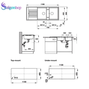 Chậu rửa Blancozia 8S Hafele