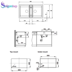 Chậu rửa Blancozia 9 Hafele Chậu rửa Blancozia 9 Hafele