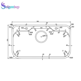 Chậu rửa bát 1 hố Konox TARI 9051SR Basic
