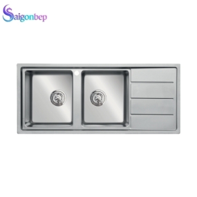 Chậu rửa bát 2 hố Konox Turkey Sink Beta 1160 Bàn Phải  Chậu rửa bát 2 hố Konox Turkey Sink Beta 1160 Bàn Phải
