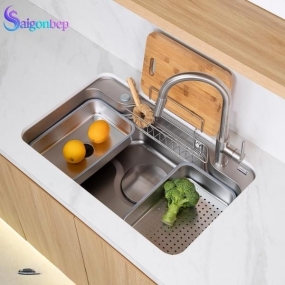 Chậu rửa bát 1 hố Kluger KF7848FS–S78