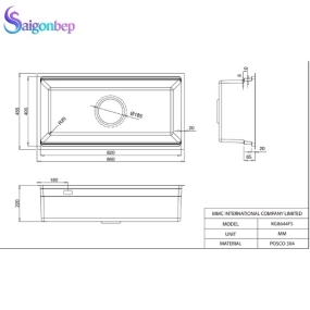 Chậu rửa bát Kluger KG8644FS Basic Chậu rửa bát Kluger KG8644FS Basic