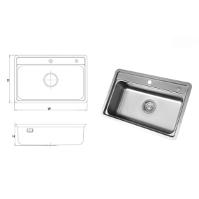 Chậu rửa bát Kluger KW8101FS–S72