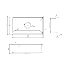 Chậu rửa bát Kluger KWU8161FS–S76