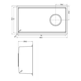 Chậu rửa bát Kluger KY8045FS–S80