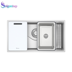 Chậu rửa bát 1 hố Konox Tari 8748SR/SM Full Chậu rửa bát 1 hố Konox Tari 8748SR/SM Full