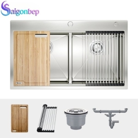 Chậu rửa chén Konox Topmount KN8850TD