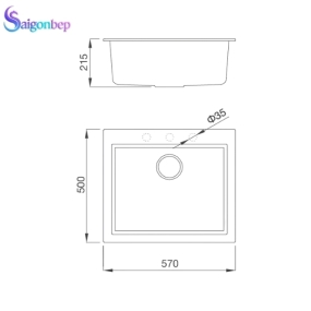 Chậu rửa chén Malloca NERO K-10540 Chậu rửa chén Malloca NERO K-10540