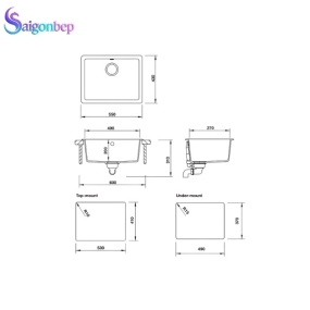 Chậu rửa chén HS19-GEN1S60 Hafele Chậu rửa chén HS19-GEN1S60 Hafele