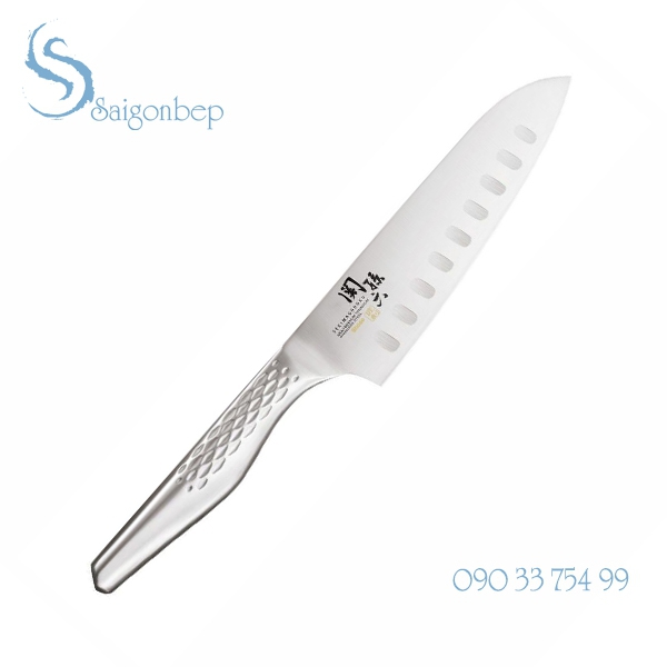 Dao Santoku Hollow Seki Magoroku Shoso KAI 16.5cm AB-5157 Dao Santoku Hollow Seki Magoroku Shoso KAI 16.5cm AB-5157