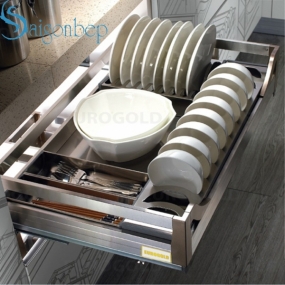 Giá bát đĩa inox hộp Eurogold EUI133.800