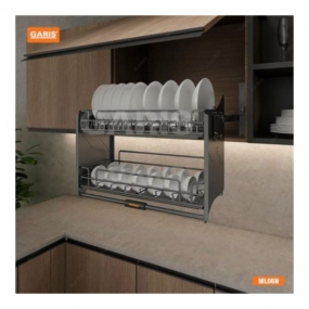 Giá bát đĩa nâng hạ nan quả trám Garis ML0680N