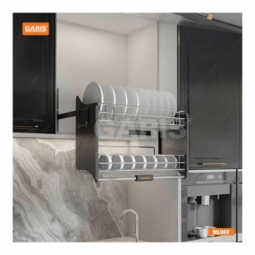 Giá bát đĩa nâng hạ nan quả trám Garis ML06.90V Giá bát đĩa nâng hạ nan quả trám Garis ML06.90V
